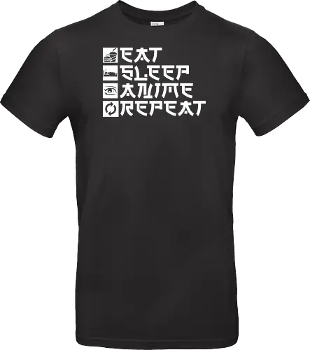  Eat Sleep Anime Repeat Otaku Life Motto