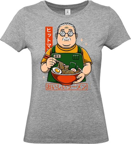 Chubby Guy Ramen - ramen noodles, japanese art, japanese food, otaku, ramen bowl, sakamoto's store, taro sakamoto, anime, manga, ramen, noodles, lu shaotang, shin asakura, sakamoto days - Standard T-Shirt (Women)