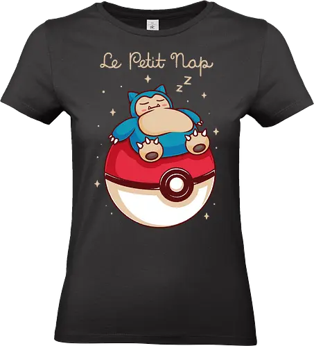 Le Petit Nap - pocket monsters, monster, cute, adorable, fun, funny, mash up, mashup, humor, 90s, 1990s, anime, manga, gaming, gamer, game, video game, video games, tired, nap, sleep, prince - Standard T-Shirt (Women)