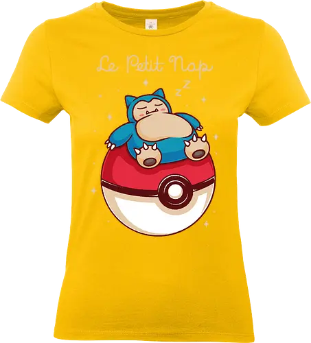 Le Petit Nap - pocket monsters, monster, cute, adorable, fun, funny, mash up, mashup, humor, 90s, 1990s, anime, manga, gaming, gamer, game, video game, video games, tired, nap, sleep, prince - Standard T-Shirt (Women)