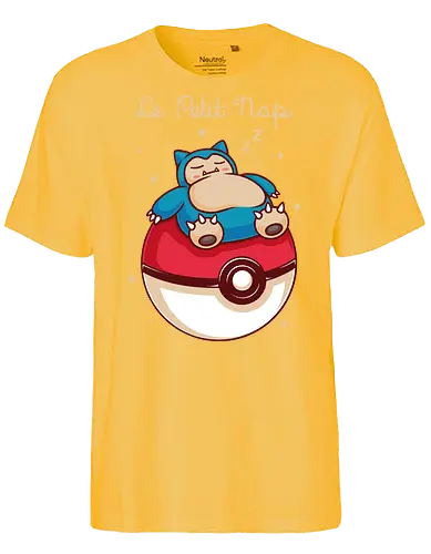Le Petit Nap - pocket monsters, monster, cute, adorable, fun, funny, mash up, mashup, humor, 90s, 1990s, anime, manga, gaming, gamer, game, video game, video games, tired, nap, sleep, prince - Fairtrade T-Shirt