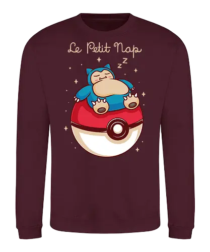 Le Petit Nap - pocket monsters, monster, cute, adorable, fun, funny, mash up, mashup, humor, 90s, 1990s, anime, manga, gaming, gamer, game, video game, video games, tired, nap, sleep, prince - Sweatshirt