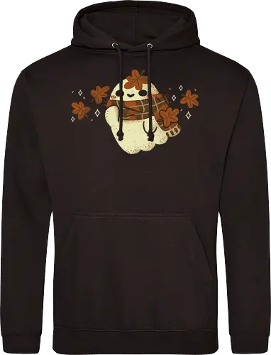 Autumn Ghost with Scarf and Leaves