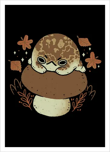 Cute Rain Frog in Autumn