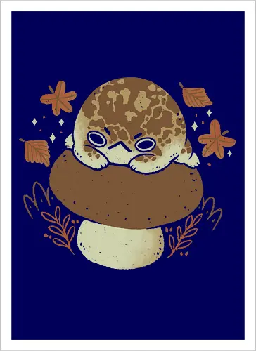 Cute Rain Frog in Autumn