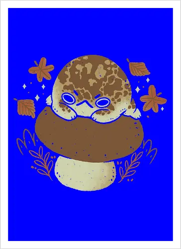 Cute Rain Frog in Autumn