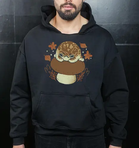 Cute Rain Frog in Autumn