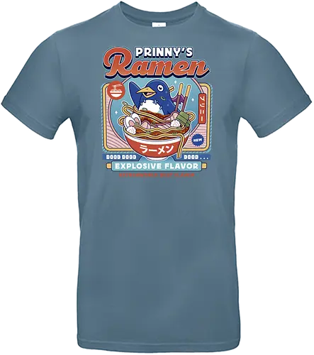 Prinny Dood Ramen Vintage - disgaea, prinny, etna, laharl, valvatorez, usalia, king krichevskoy, pirilika, suisen, dood, phantom brave, video game, gaming, gamer, ramen - Standard T-Shirt