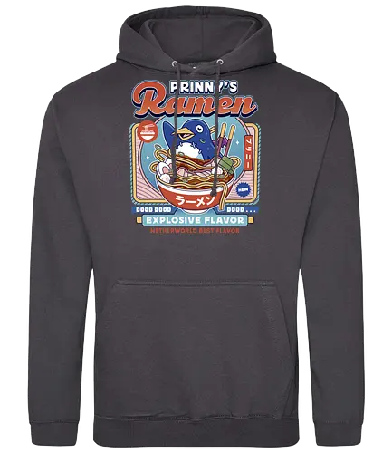 Prinny Dood Ramen Vintage - disgaea, prinny, etna, laharl, valvatorez, usalia, king krichevskoy, pirilika, suisen, dood, phantom brave, video game, gaming, gamer, ramen - Standard Hoodie