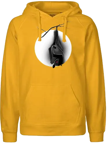 Verfluchte Fledermaus - Fledermaus, Bat, Halloween, Horror, goth, Mond, spooky, creepy - Fairtrade Hoodie