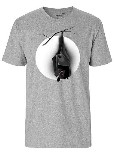 Verfluchte Fledermaus - Fledermaus, Bat, Halloween, Horror, goth, Mond, spooky, creepy - Fairtrade T-Shirt