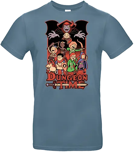 Dungeon Time Animation RPG - rpg, Pen and Paper, d20, dungeon master, role-playing game, tabletop, game master, tv show, animation, cartoon, adventure, fantasy, classic, retro, magic, vintage, unicorn, villain, dungeon - Standard T-Shirt