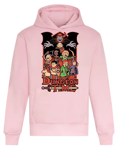 Dungeon Time Animation RPG - rpg, Pen and Paper, d20, dungeon master, role-playing game, tabletop, game master, tv show, animation, cartoon, adventure, fantasy, classic, retro, magic, vintage, unicorn, villain, dungeon - Heavyweight Hoodie