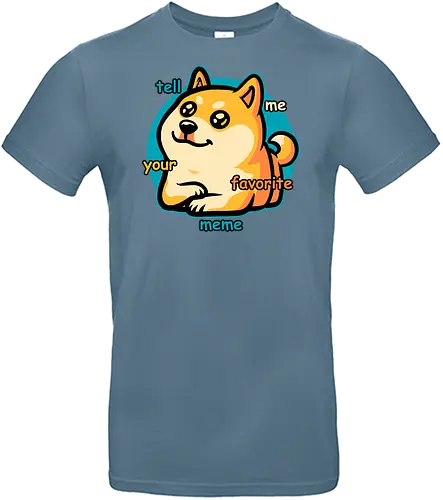 Favorite Meme Dog  - meme, dog, cute, fun, funny, shiba inu, internet, conversation starter, pet, pets, fluffy - Standard T-Shirt