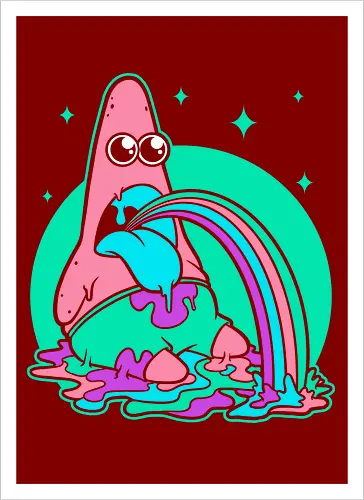 Star Cartoon Psychedelic
