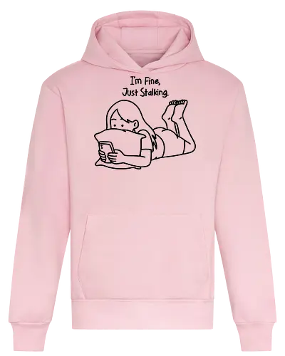 Just Stalking - overthink, overthinking, breakup, humor, stalking ex, stalking, relatable, emotional damage, mental health - Heavyweight Hoodie