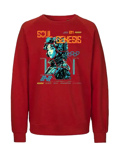 Soul Genesis-Abyssal Memory Edition - Cyberpunk, Sci-Fi, Soul Genesis, Bio Interface, Futuristic Fashion, Nature Tech, Posthuman, Interface Style, Hacker Vibe, Neural Wear, Urban Mystic, Digital Rebellion, Techwear, System Override, Conscious Style, Alternative Fashion, Dystopian Mood, Cyber Soul, Future Aesthetic, Soft Resistance - Fairtrade Sweatshirt