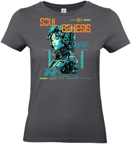 Soul Genesis-Abyssal Memory Edition - Cyberpunk, Sci-Fi, Soul Genesis, Bio Interface, Futuristic Fashion, Nature Tech, Posthuman, Interface Style, Hacker Vibe, Neural Wear, Urban Mystic, Digital Rebellion, Techwear, System Override, Conscious Style, Alternative Fashion, Dystopian Mood, Cyber Soul, Future Aesthetic, Soft Resistance - Standard T-Shirt (Women)