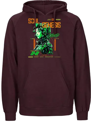 Soul Genesis - Green Singularity Edition - Cyberpunk, Sci-Fi, Soul Genesis, Green Singularity, Futuristic Fashion, Techwear, Posthuman Style, Neural Shift, Digital Awakening, System Reboot, Conscious Rebellion, Futurewear, Cyber Aesthetic, AI Culture, Glitch Art, Soft Resistance, Urban Cyberstyle, Mind Hack, Alternative Mode, Signal Disruptor - Fairtrade Hoodie