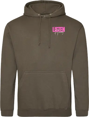 Listen, Honey! weiß - Standard Hoodie
