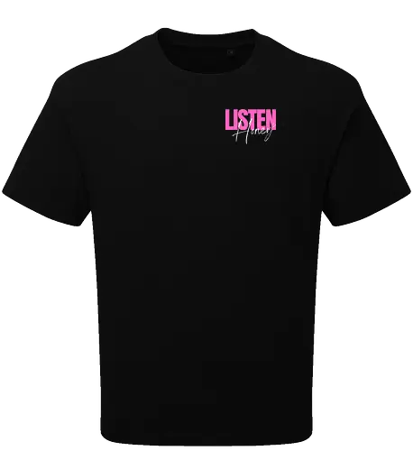 Listen, Honey! weiß - Oversize T-Shirt