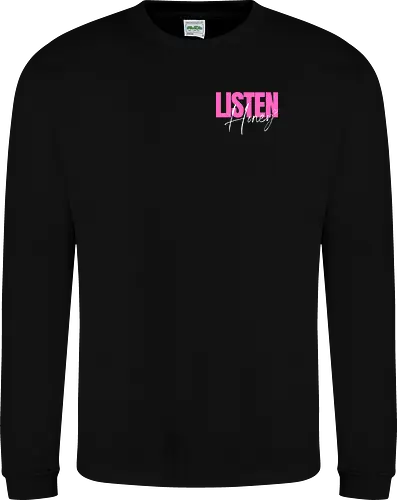Listen, Honey! weiß - Sweatshirt