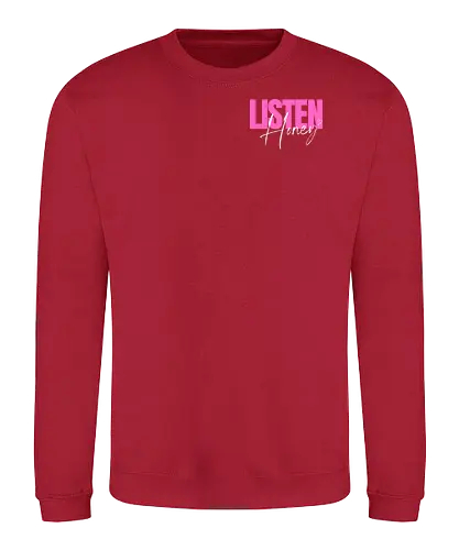 Listen, Honey! weiß - Sweatshirt