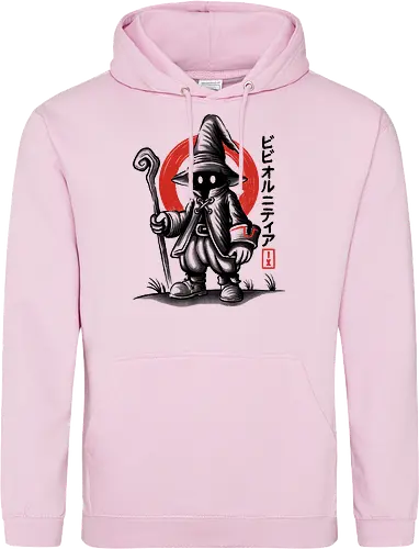 Vivi Ornitier Sumi-e - vivi ornitier, black mage, Final, final fantasy ix, final fantasy 9, ffix, video games, video game, gaming, gamer, japanese art, sumi-e, sumie, final fantasy ix remake, Kweh - Standard Hoodie