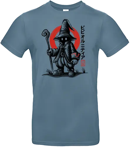 Vivi Ornitier Sumi-e - vivi ornitier, black mage, Final, final fantasy ix, final fantasy 9, ffix, video games, video game, gaming, gamer, japanese art, sumi-e, sumie, final fantasy ix remake, Kweh - Standard T-Shirt