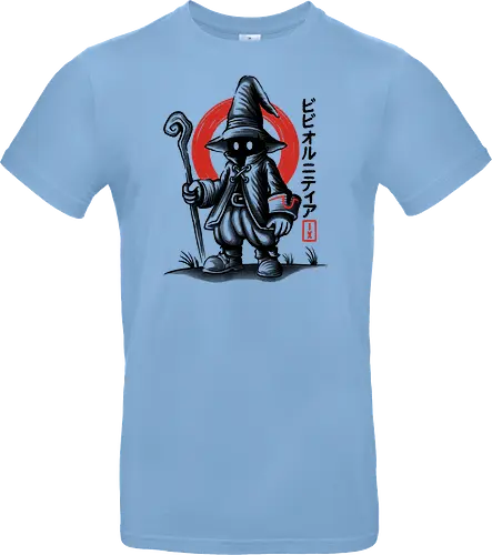 Vivi Ornitier Sumi-e - vivi ornitier, black mage, Final, final fantasy ix, final fantasy 9, ffix, video games, video game, gaming, gamer, japanese art, sumi-e, sumie, final fantasy ix remake, Kweh - Standard T-Shirt