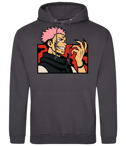 Ryomen Sukuna Jujutsu  - Ryomen Sukuna, Jujutsu, JJK, anime, manga, King of Curses, Sukuna, villain, dark fantasy, anime art, fan merchandise, curse, Yuji Itadori, jujutsu sorcerer, anime print, Japanese animation, shonen, Gojo Satoru, anime fan, cursed spirit - Standard Hoodie