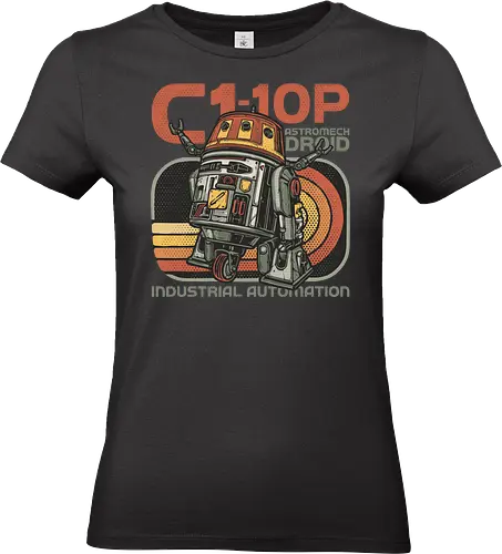 Astromech Droid - Film, movie, galactic, galaxy, science fiction, sci-fi, space, robots - Standard T-Shirt (Women)