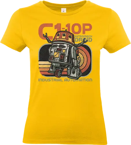 Astromech Droid - Film, movie, galactic, galaxy, science fiction, sci-fi, space, robots - Standard T-Shirt (Women)