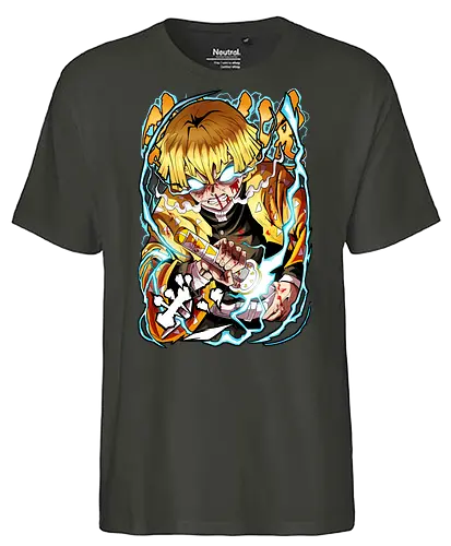 Lightning Breath - Slayer, Kimetsu no Yaiba, Anime - Fairtrade T-Shirt