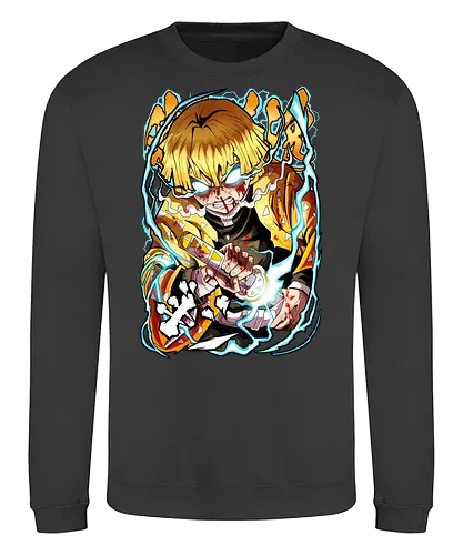 Lightning Breath - Slayer, Kimetsu no Yaiba, Anime - Sweatshirt