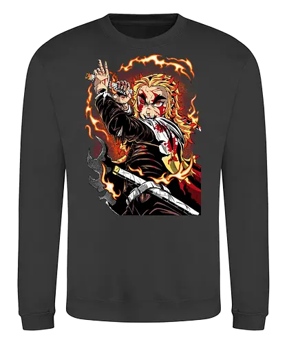 Hashira Fire - Slayer, Kimetsu no Yaiba, Anime - Sweatshirt