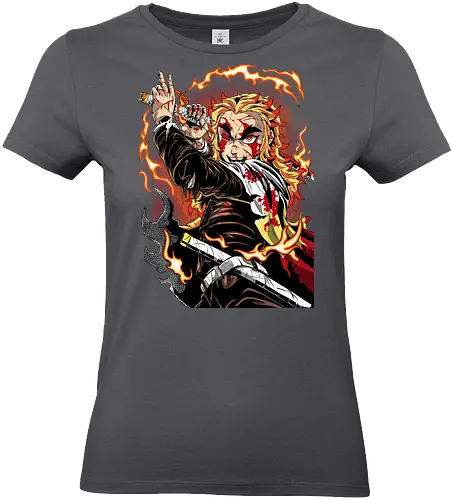 Hashira Fire - Slayer, Kimetsu no Yaiba, Anime - Standard T-Shirt (Women)