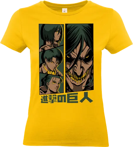 Titans attack - Anime, Manga, Attack, Levi, Titan - Standard T-Shirt (Women)
