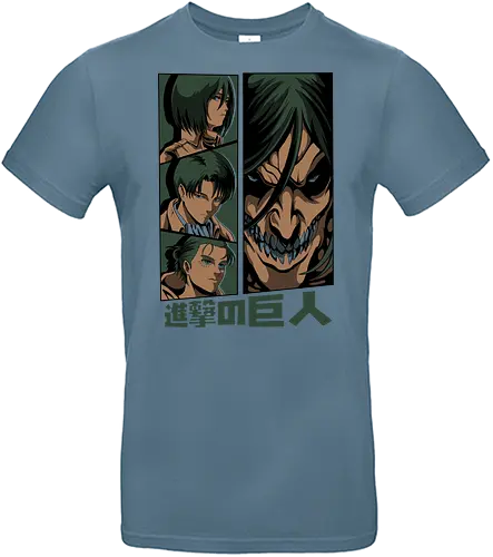 Titans attack - Anime, Manga, Attack, Levi, Titan - Standard T-Shirt
