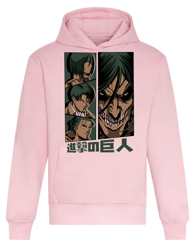Titans attack - Anime, Manga, Attack, Levi, Titan - Heavyweight Hoodie