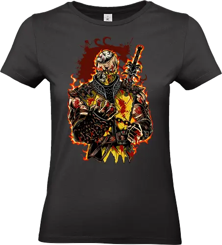 Scorpion - MK, Kombat, Scorpion, game, gamon - Standard T-Shirt (Women)