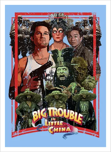 Big Trouble in Little China - movie, pop, cult, retro, movies - Artprint