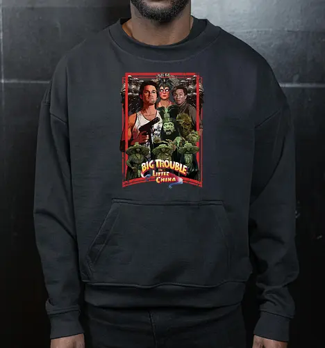 Big Trouble in Little China - movie, pop, cult, retro, movies - Cropped Sweatshirt
