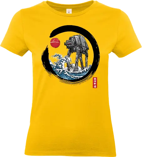 Enso AT-AT - anime, manga, japan, japanese art, science fiction, 70s movies, the great wave off kanagawa, at at - Standard T-Shirt (Women)