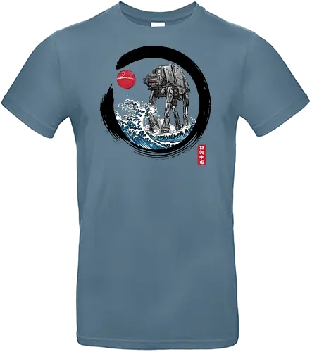 Enso AT-AT - anime, manga, japan, japanese art, science fiction, 70s movies, the great wave off kanagawa, at at - Standard T-Shirt
