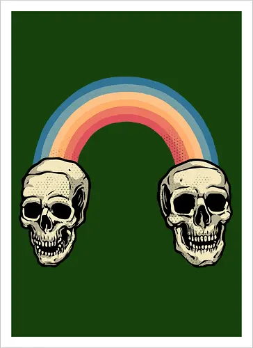 Rainbow Skulls