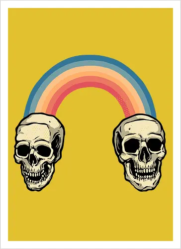 Rainbow Skulls