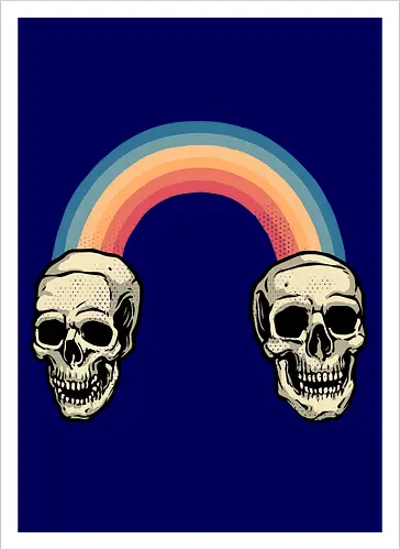 Rainbow Skulls