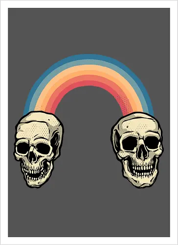 Rainbow Skulls