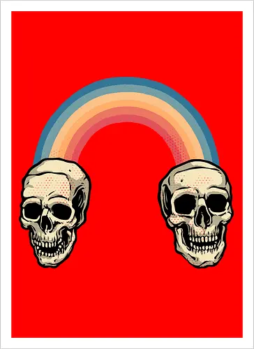 Rainbow Skulls